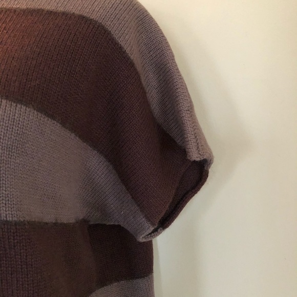 Peserico Tricot Brown Striped Wool Sweater Sz: 44 - Picture 5 of 7